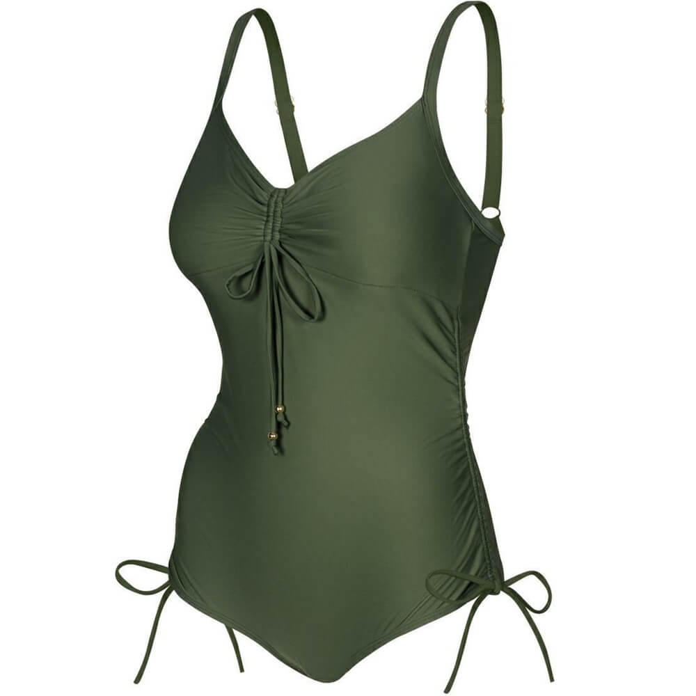 AQUA SPEED Alexa Khaki sieviešu peldkostīms