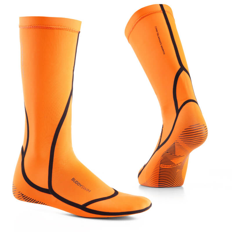 BUDDYSWIM Trilaminate Warmth Orange neoprēna zeķes