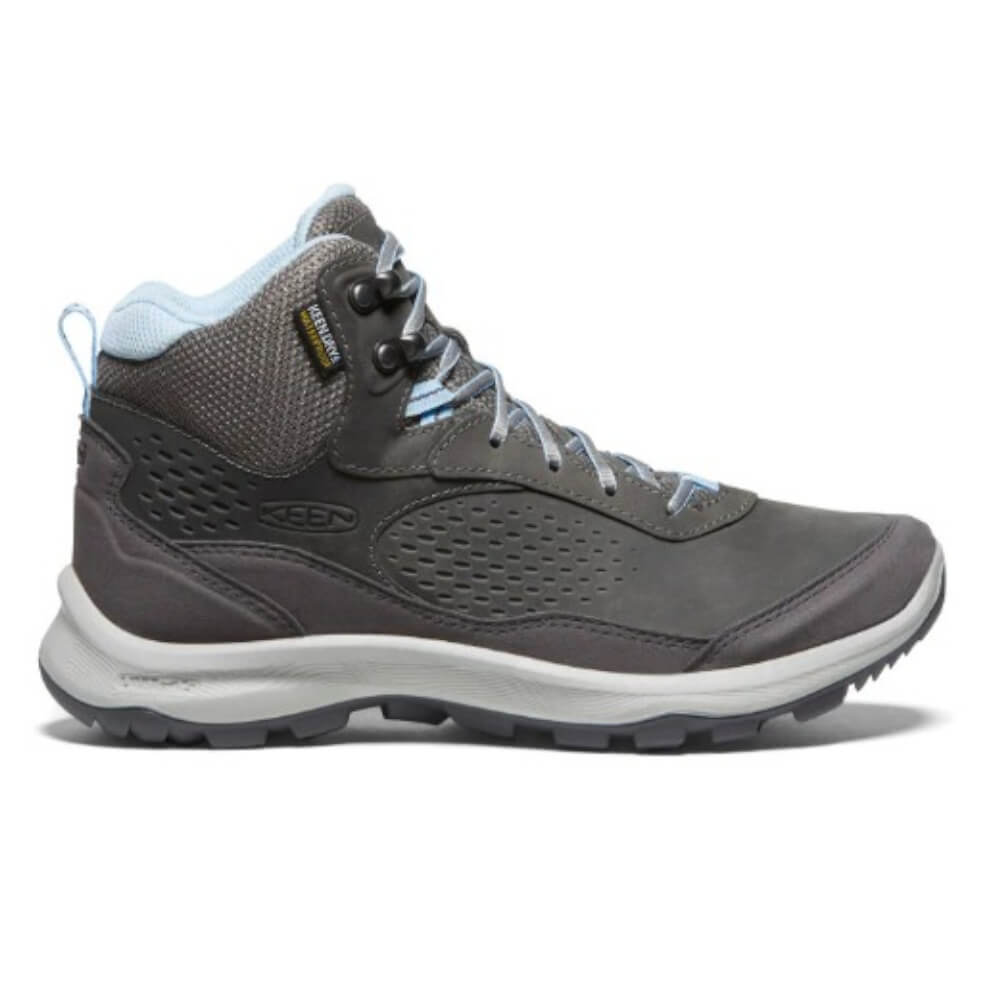 KEEN Terradora Explorer Mid Wp Steel Grey/Clear Sky sieviešu zābaki