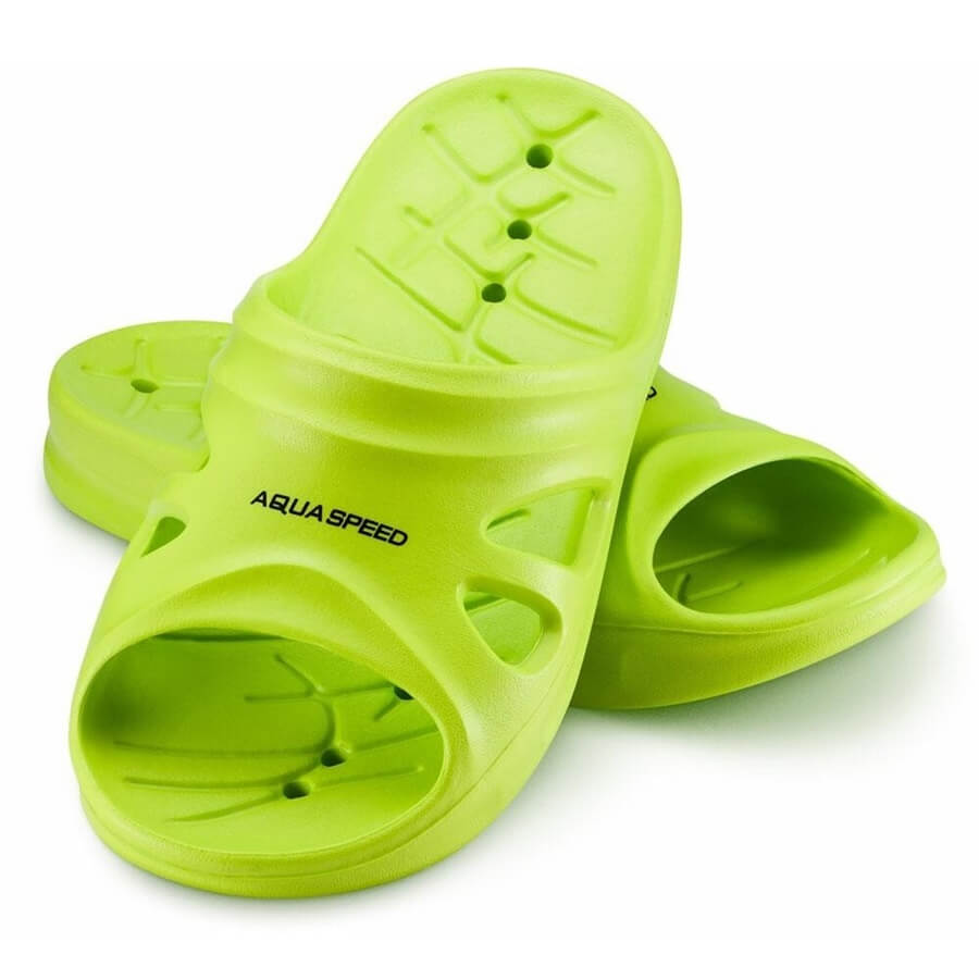 AQUA SPEED Florida Lime Green jauniešu baseina čības