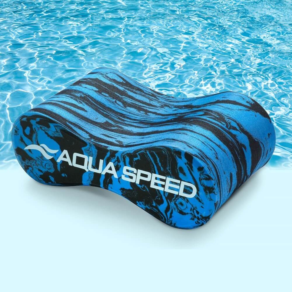 AQUA SPEED 4-Layers Swirl Pullbuoy Blue/Black