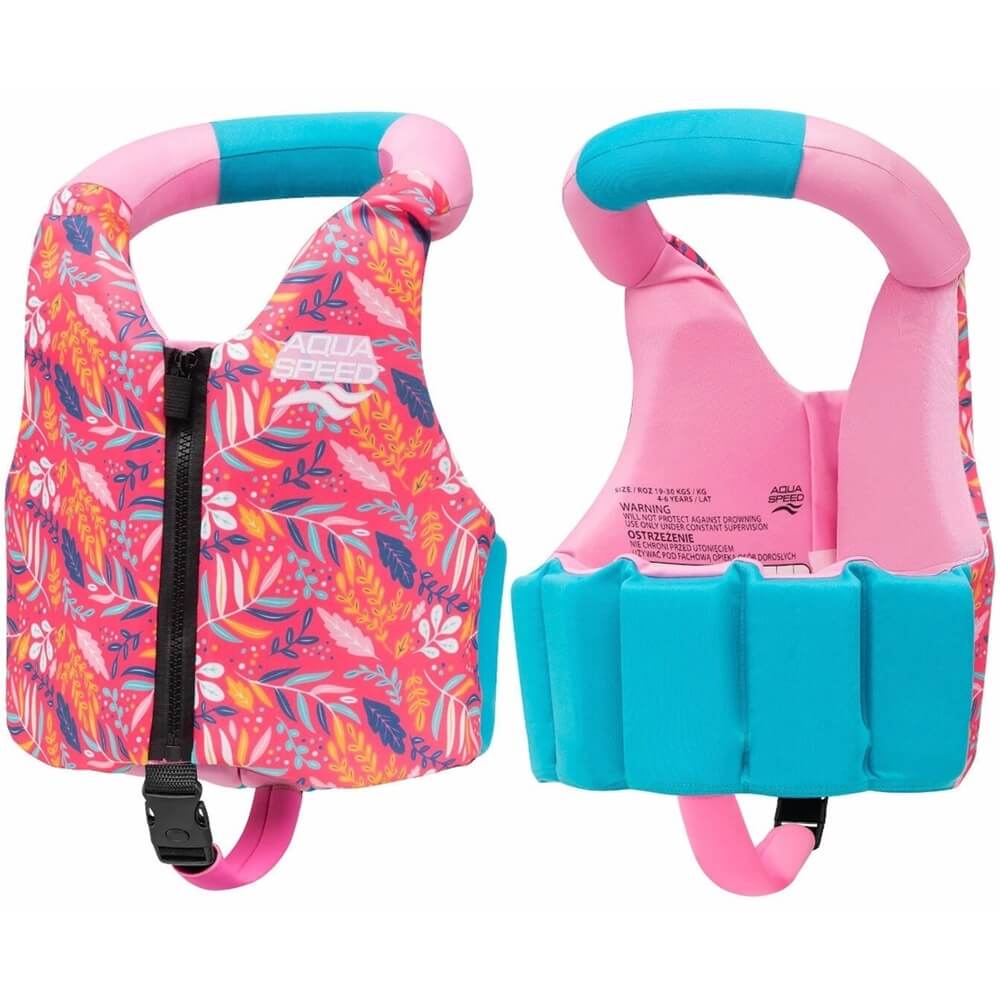 AQUA SPEED Aqua Pals Pink/Blue peldēšanas veste bērniem
