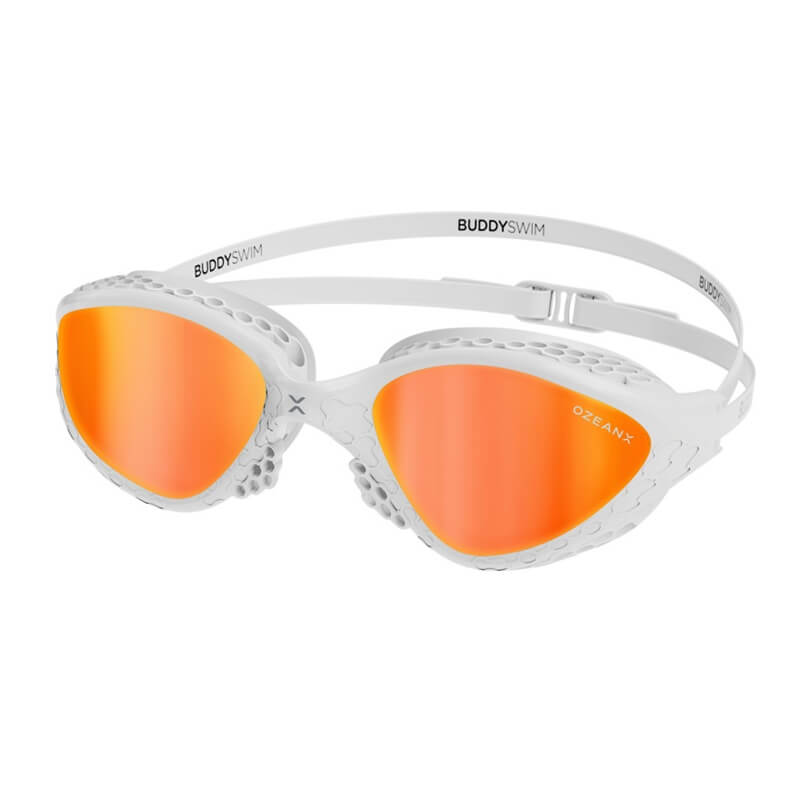 BUDDYSWIM OzeanX Mirror White/Orange peldbrilles