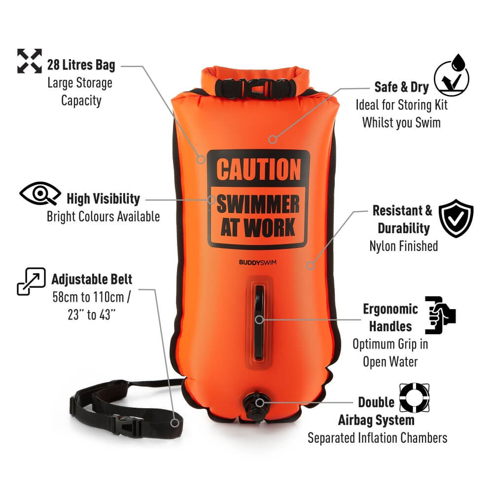 BUDDYSWIM Dry Bag Buoy CSW 28L Orange boja