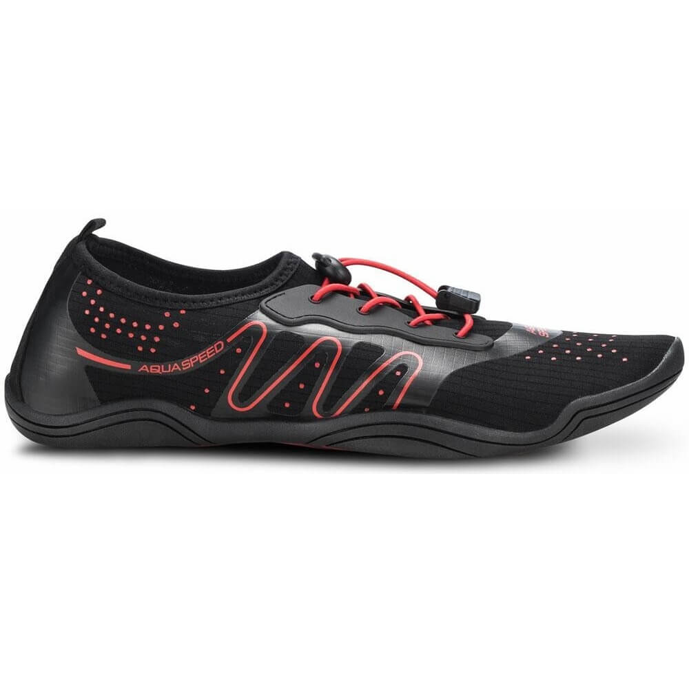 AQUA SPEED Kameleo Black/Red ūdens apavi