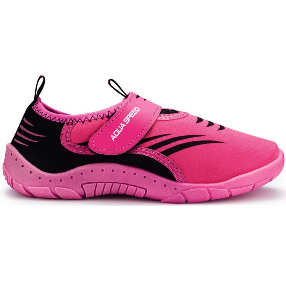 AQUA SPEED Model 27F Pink/Black bērnu ūdens apavi