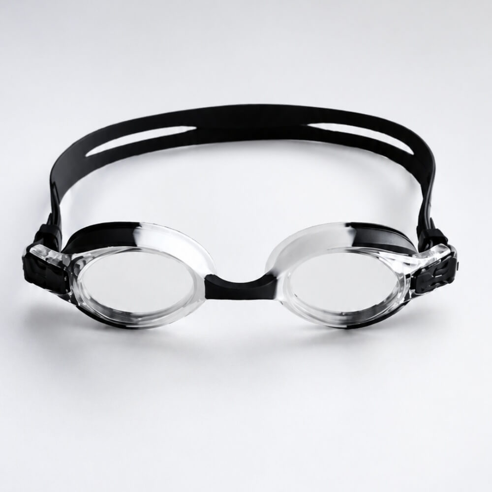 LATSWIM Splash! Black/White bērnu peldbrilles