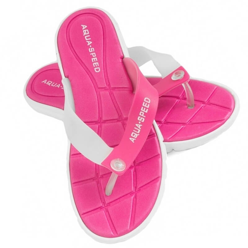 AQUA SPEED Bali Pink/White sieviešu baseina čības