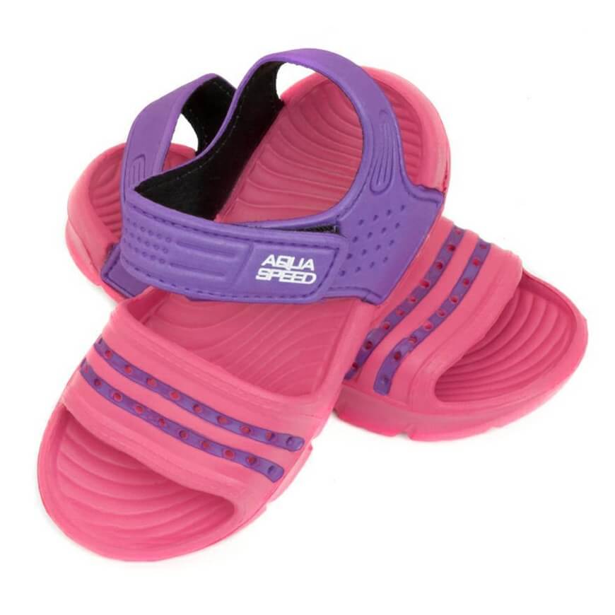 AQUA SPEED Noli Pink/Violet bērnu baseina čības
