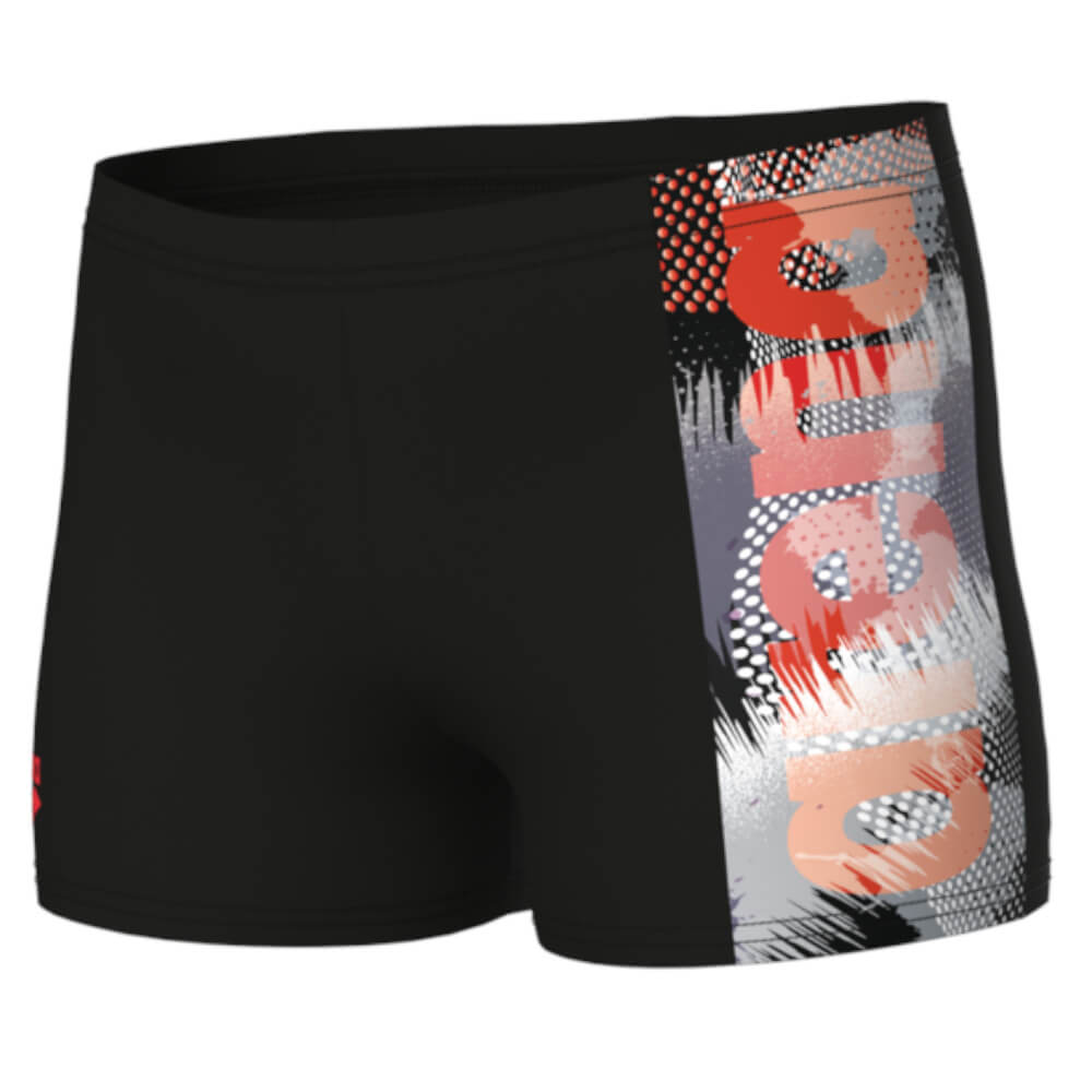 ARENA Light Tricks Swim Short Black Multi zēnu bokseršorti