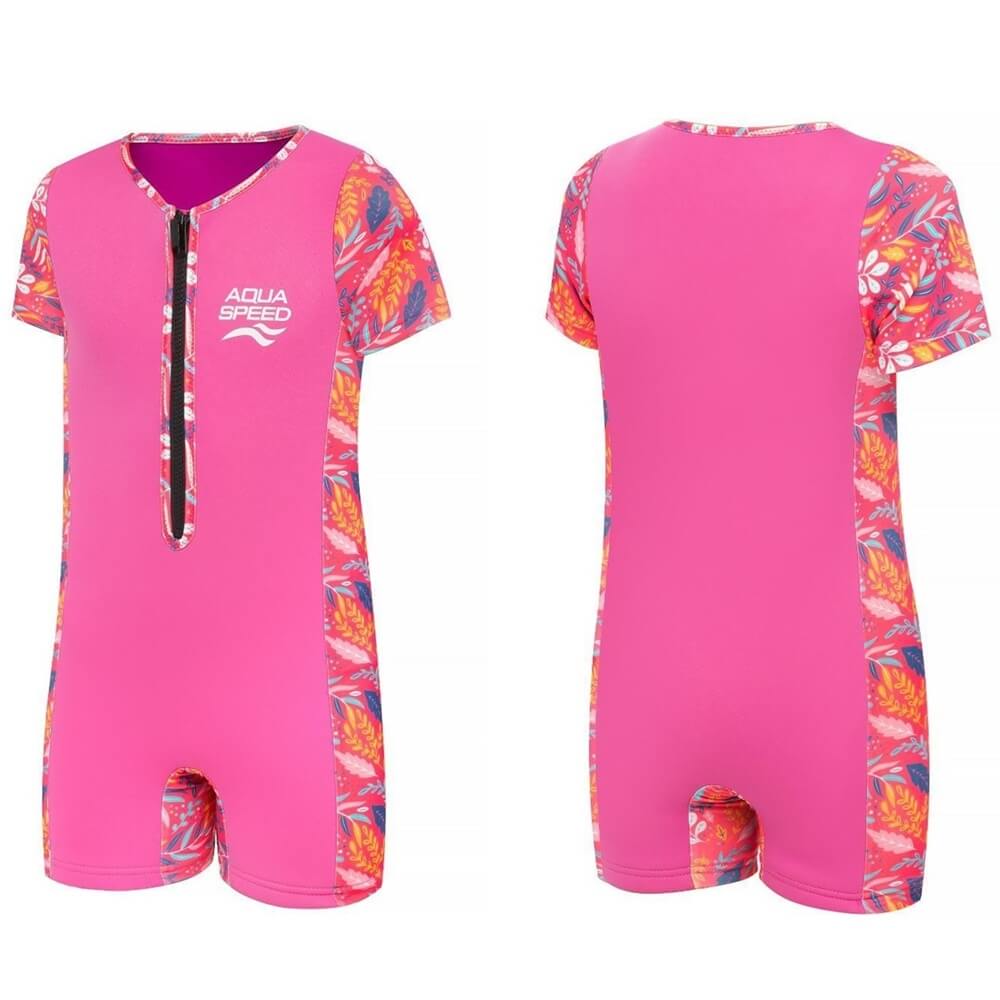 AQUA SPEED Neosplash Pink bērnu peldēšanas tērps