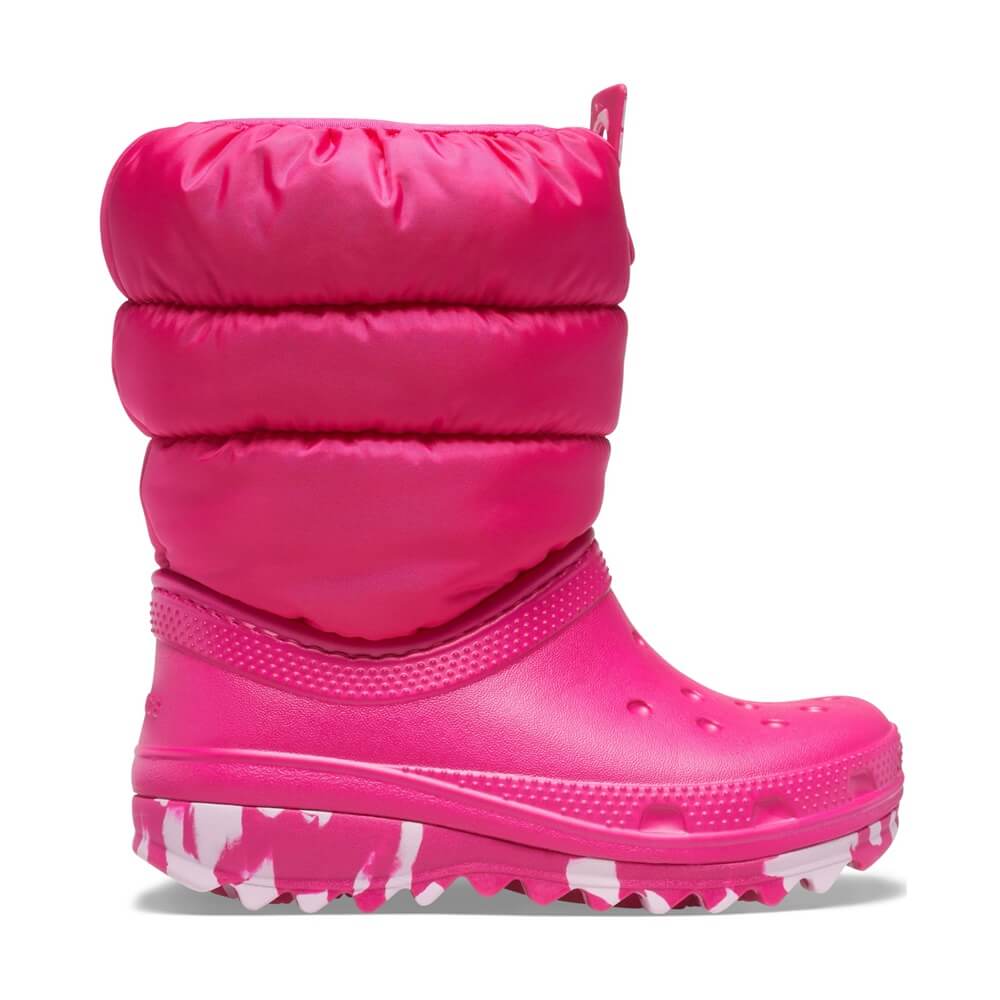 Crocs™ Classic Neo Puff Candy Pink bērnu zābaki