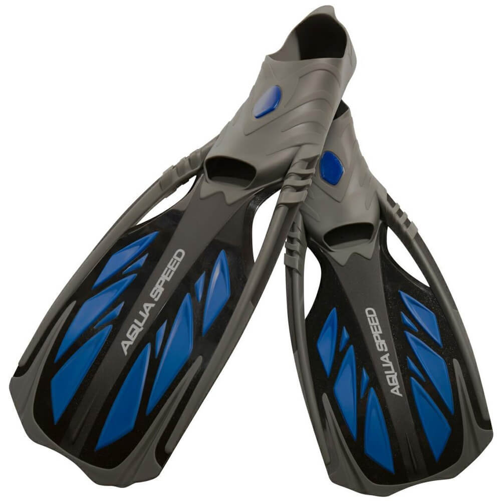 AQUA SPEED Inox Grey/Blue snorkelēšanas pleznas