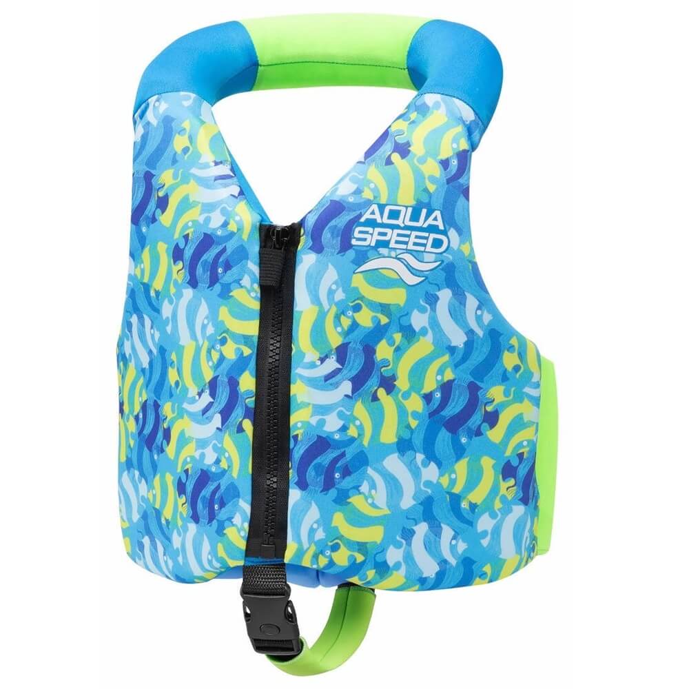 AQUA SPEED Aqua Pals Blue/Green peldēšanas veste bērniem
