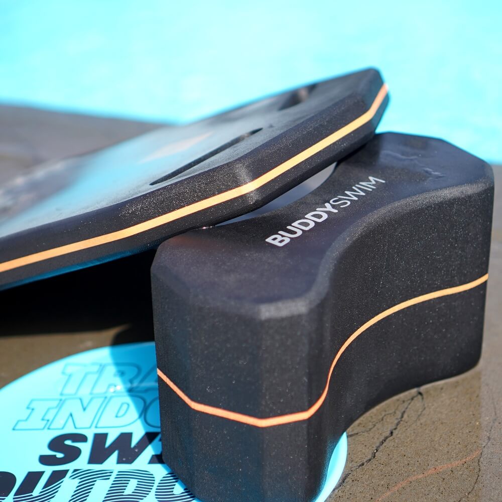 BUDDYSWIM Kickboard Black/Orange dēlītis