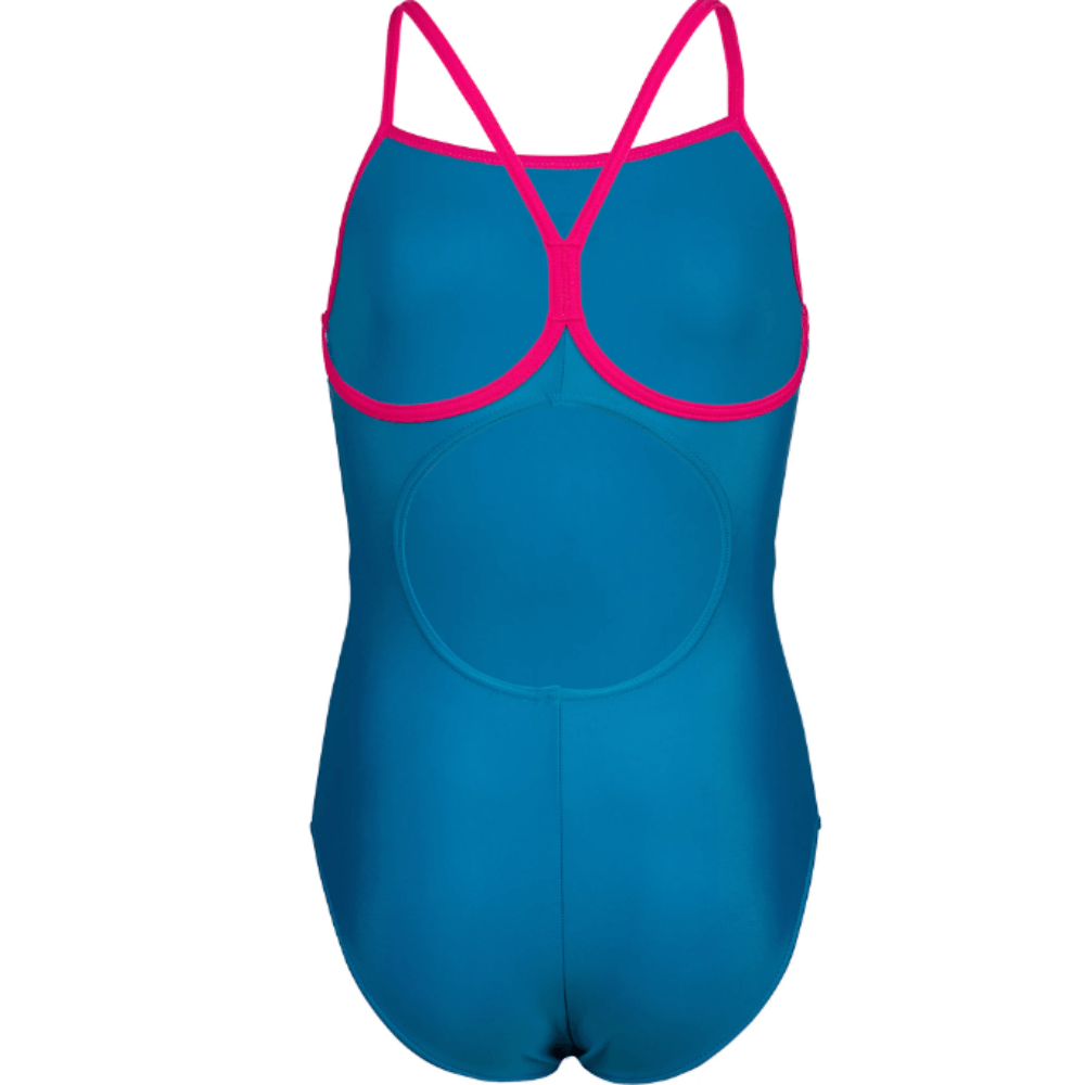 ARENA Turquoise Freak Rose meiteņu peldkostīms