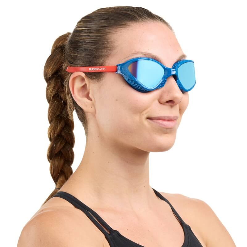 BUDDYSWIM OzeanX Mirror Navy/Red peldbrilles