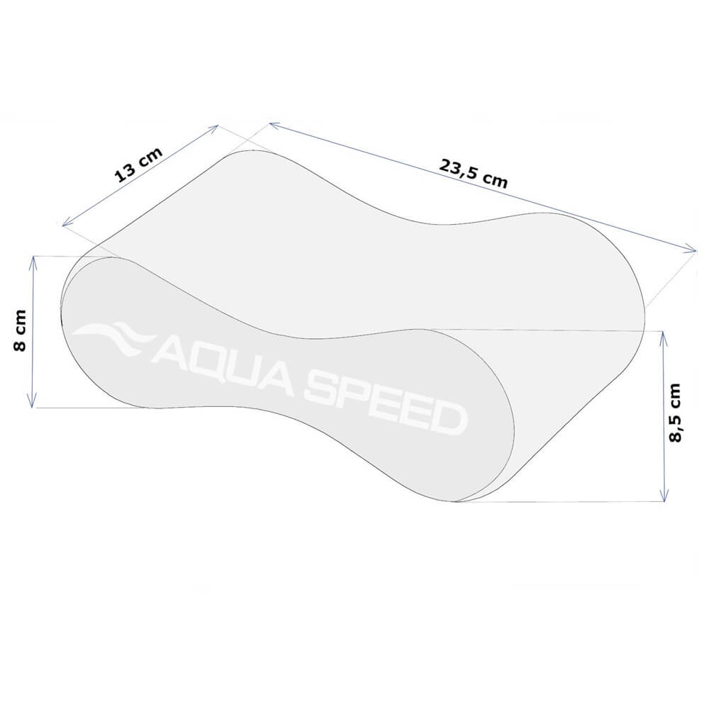 AQUA SPEED 4-Layers Swirl Pullbuoy White/Black