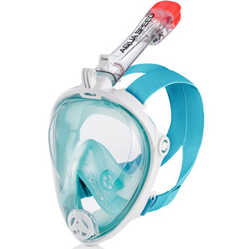 AQUA SPEED SPECTRA 2.0 White/Turquoise pilna sejas maska
