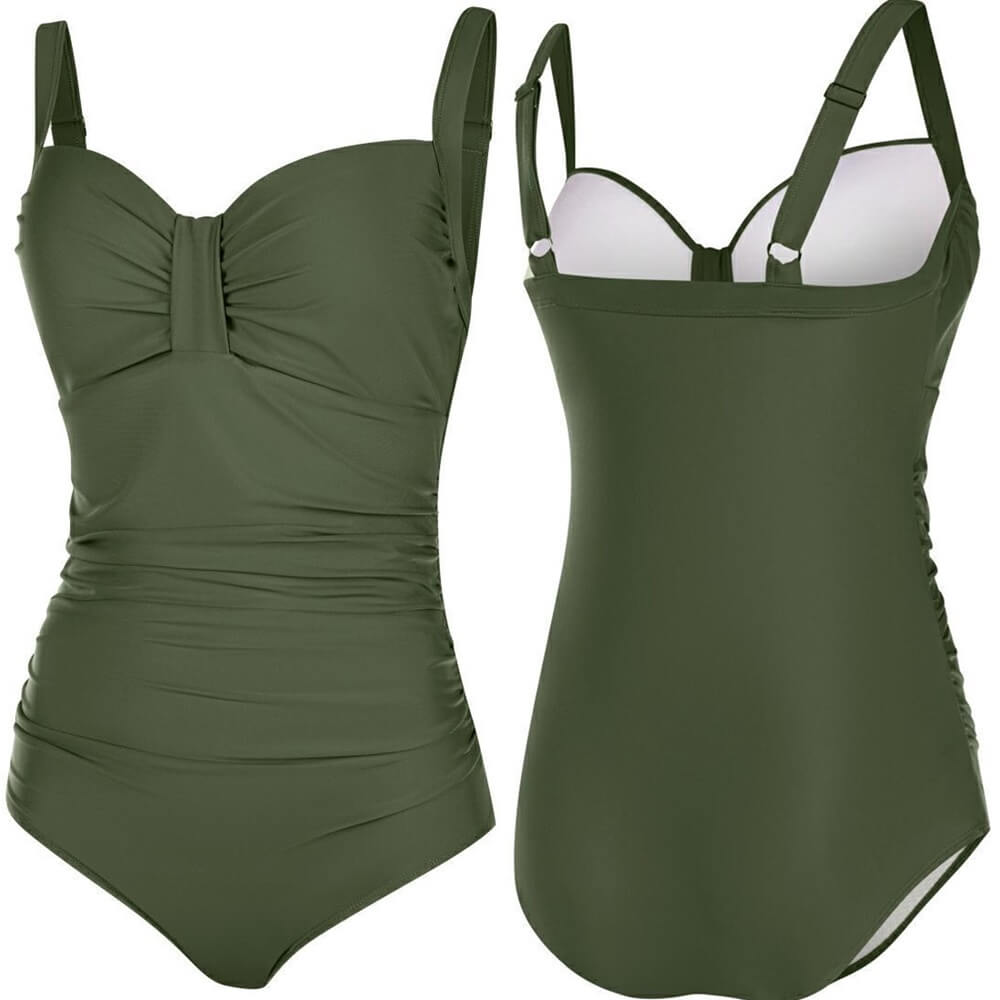 AQUA SPEED Olivia Khaki sieviešu peldkostīms