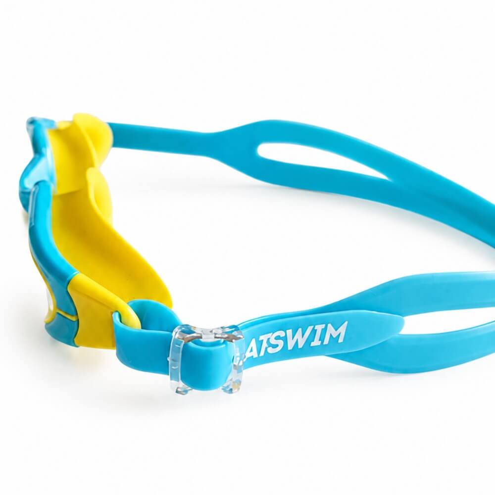 LATSWIM Sharky Blue/Yellow bērnu peldbrilles