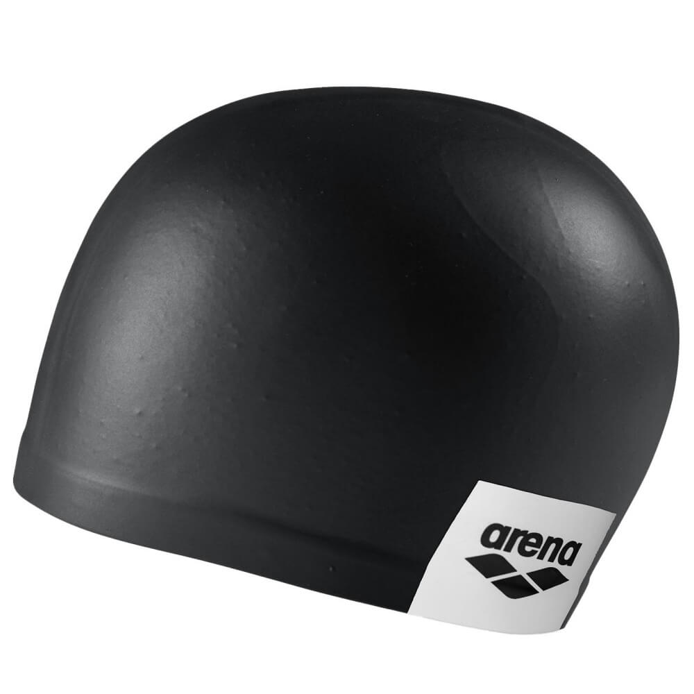 ARENA Logo Moulded Black silikona peldcepure