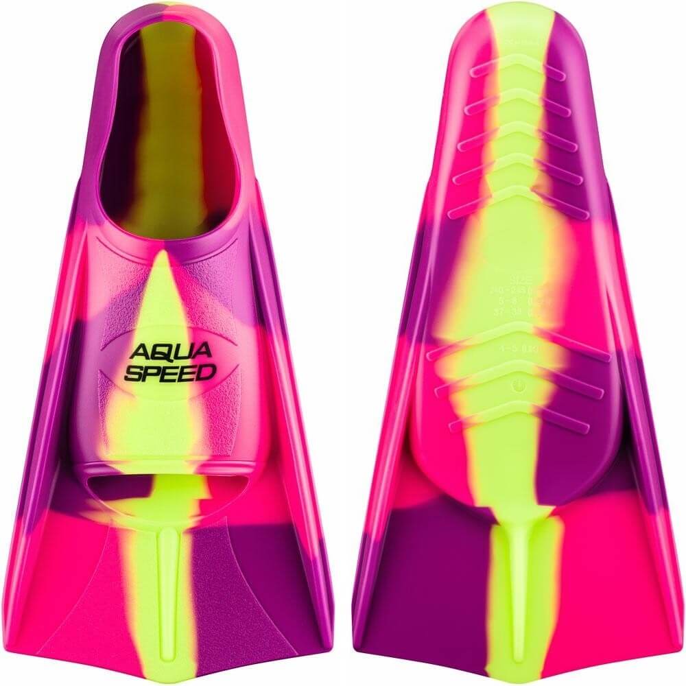 AQUA SPEED Training Fins Pink/Violet/Yellow pleznas