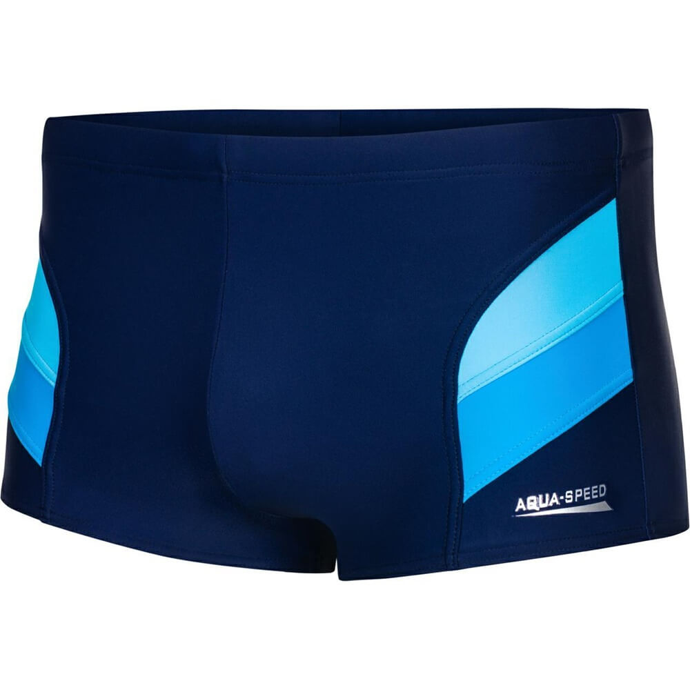 AQUA SPEED Aron Boxer Navy/Light Blue/Blue vīriešu peldbikses