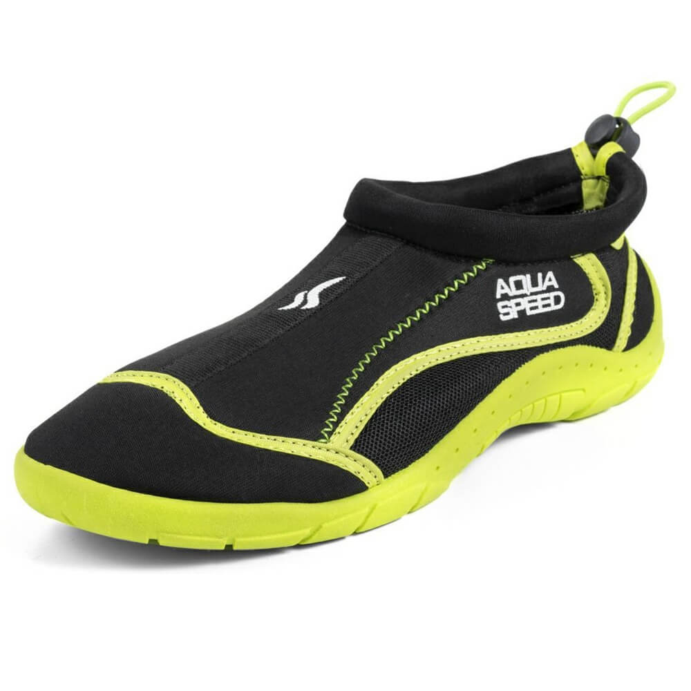 AQUA SPEED Model 28A Black/Yellow ūdens apavi