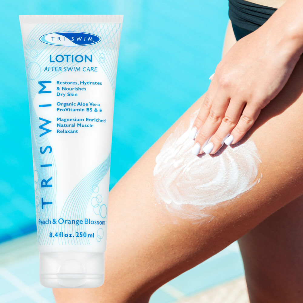 TRISWIM Moisturizing Regenerating Body Lotion For Swimmers Peach & Orange Blossom (250ml) losjons