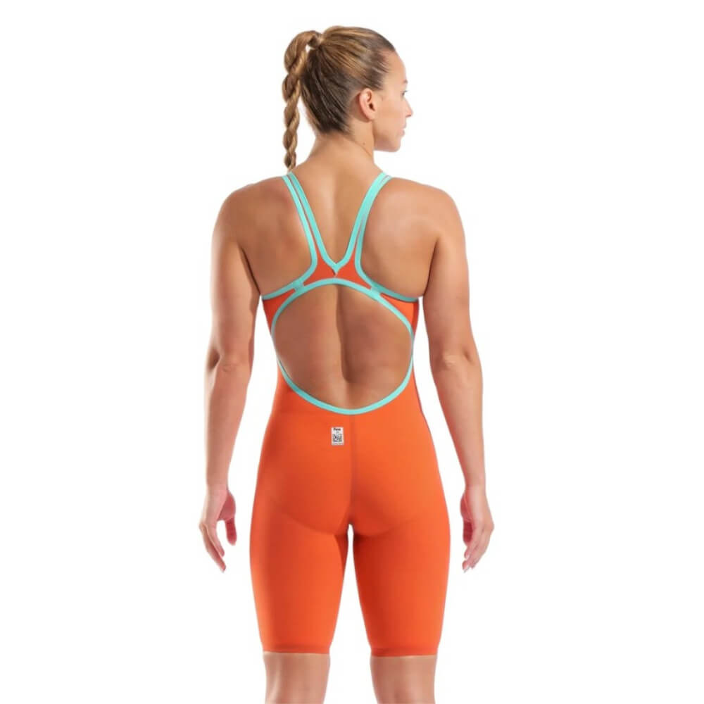 ARENA Powerskin Carbon-AIR² Sunset Coral Open Back Limited Edition sieviešu sacensību peldkostīms