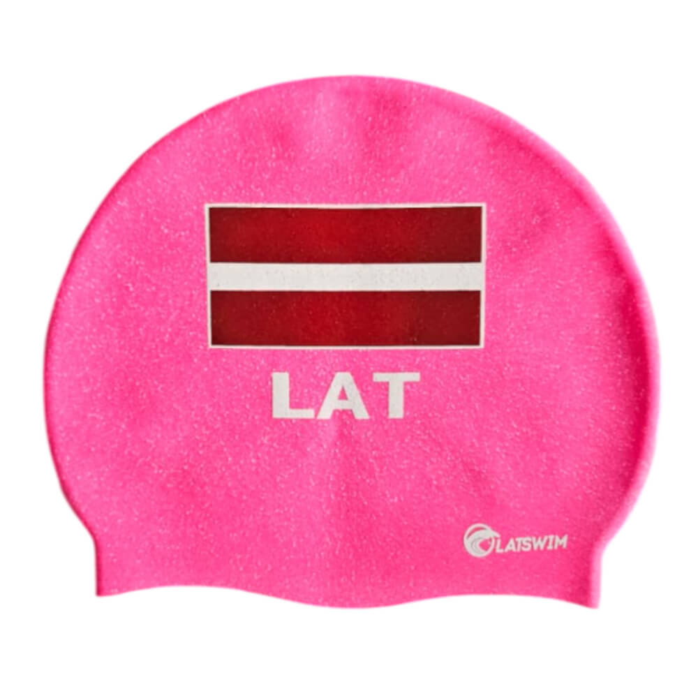 LATSWIM Recycled Pink silikona peldcepure