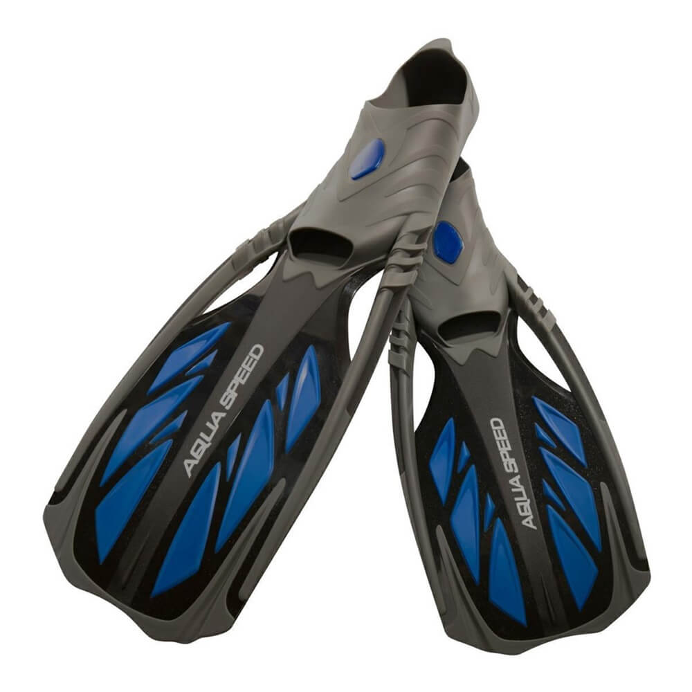 AQUA SPEED Inox Grey/Blue snorkelēšanas pleznas