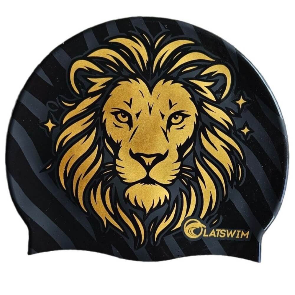 LATSWIM Lion silikona peldcepure