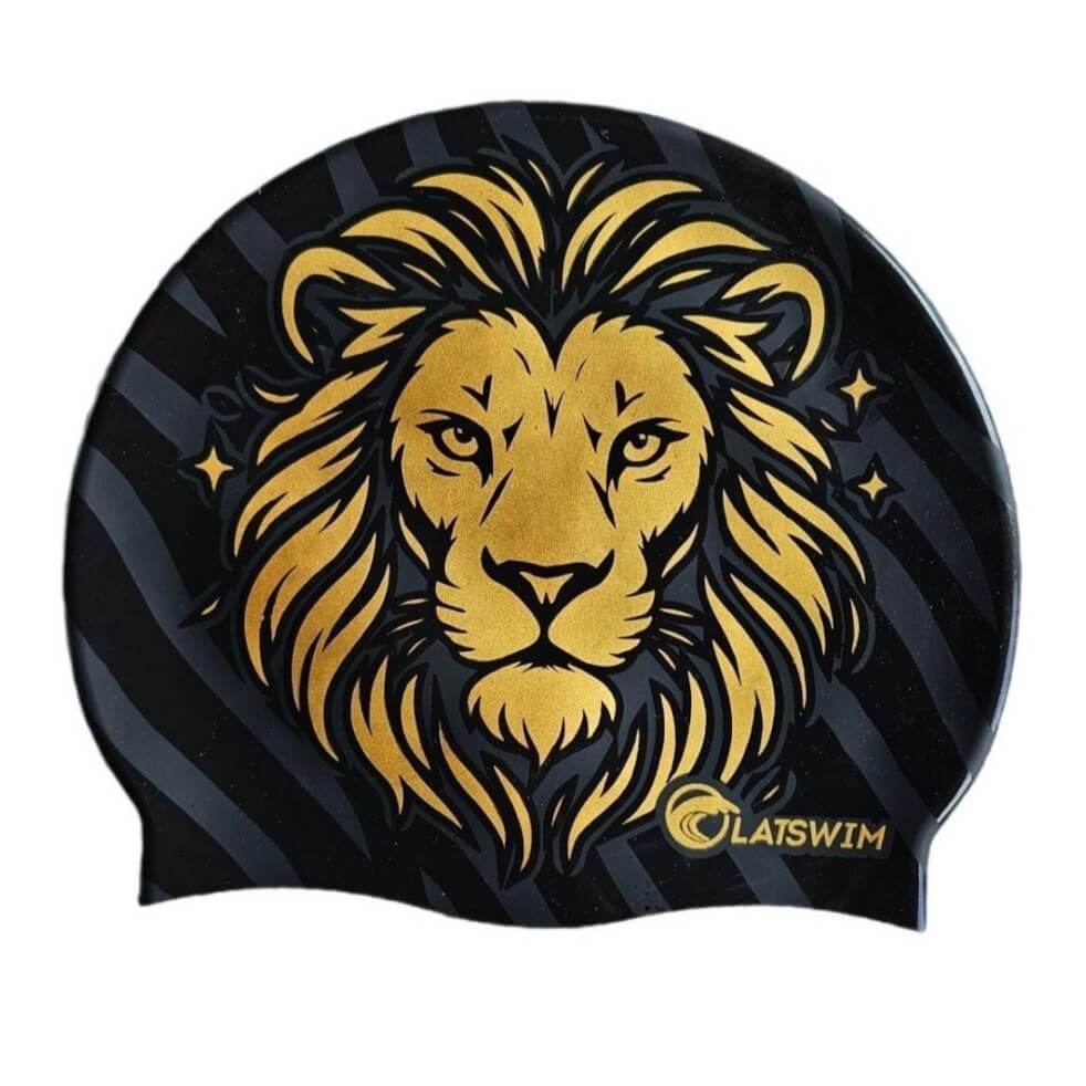 LATSWIM Lion silikona peldcepure