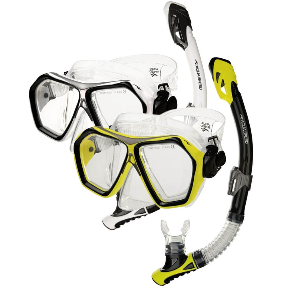 AQUA SPEED Blaze + Borneo snorkelēšanas komplekts + Tīkla maiss