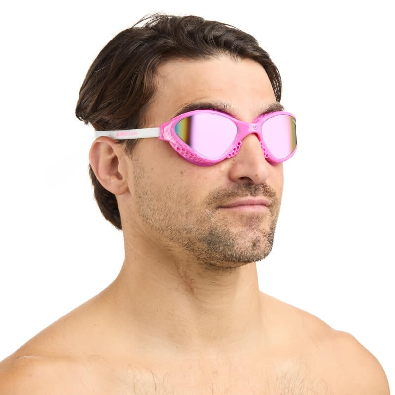 BUDDYSWIM OzeanX Mirror Pink/White/Iridium peldbrilles
