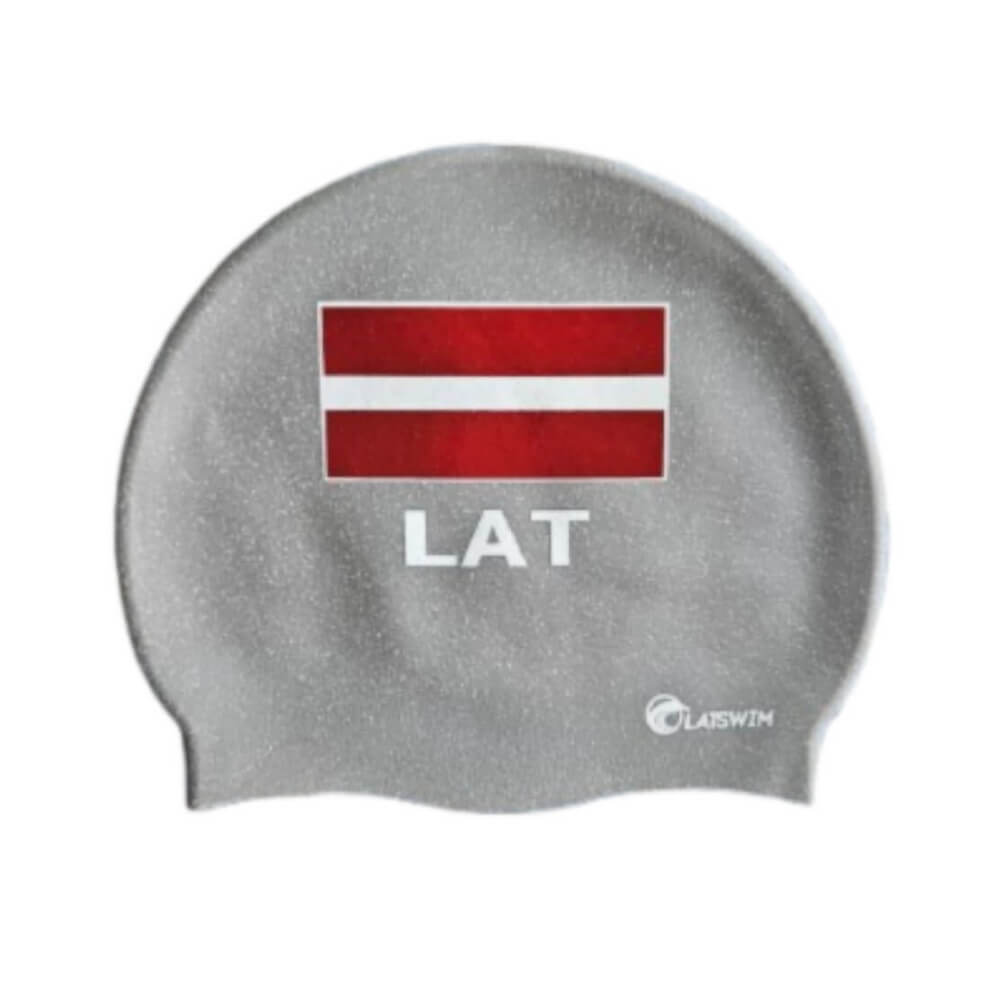 LATSWIM Recycled Grey silikona peldcepure