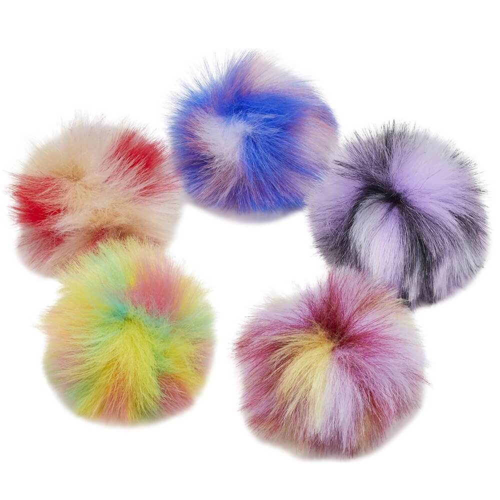 Crocs™ Jibbitz™ piekariņu komplekts Dyed Puff 5 pack
