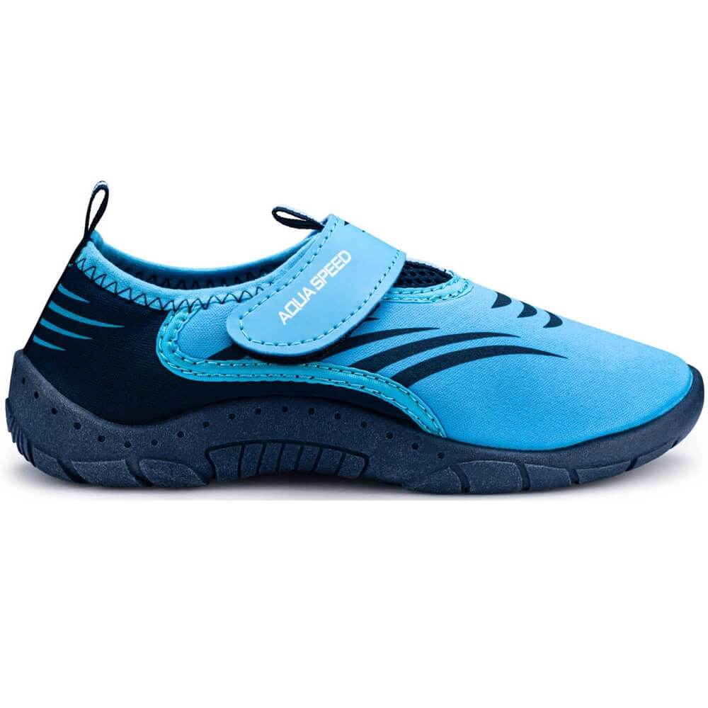 AQUA SPEED Model 27E Light Blue/Navy bērnu ūdens apavi