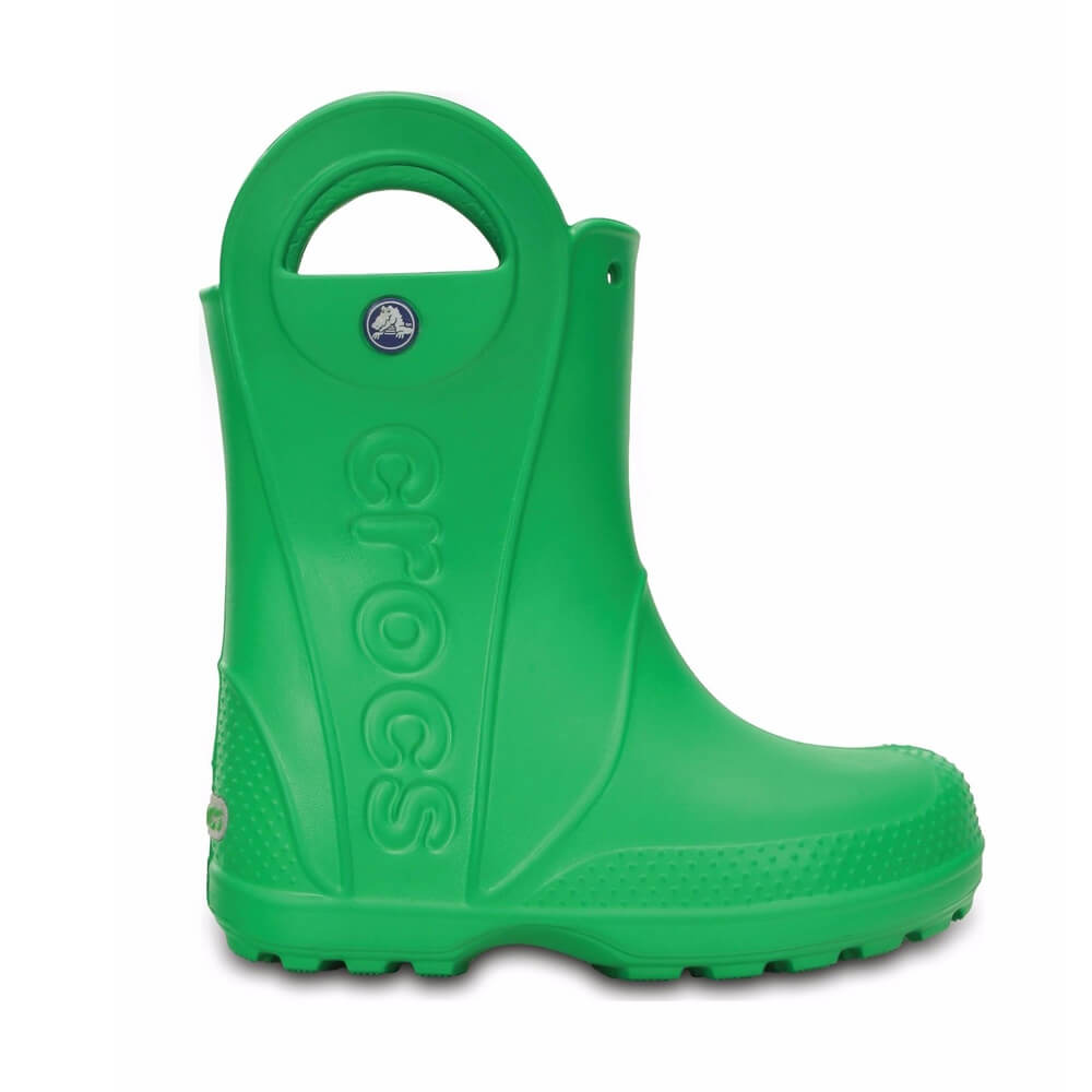 Crocs™ Handle It Rain Grass Green bērnu lietus zābaki