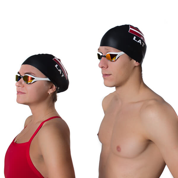 LATSWIM Latvia Suede silikona peldcepure