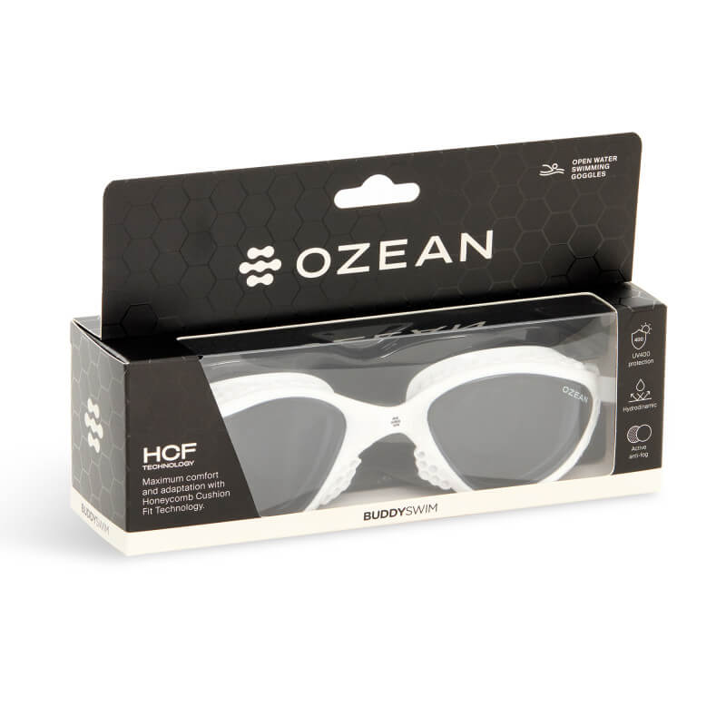 BUDDYSWIM Ozean White/Smoke peldbrilles