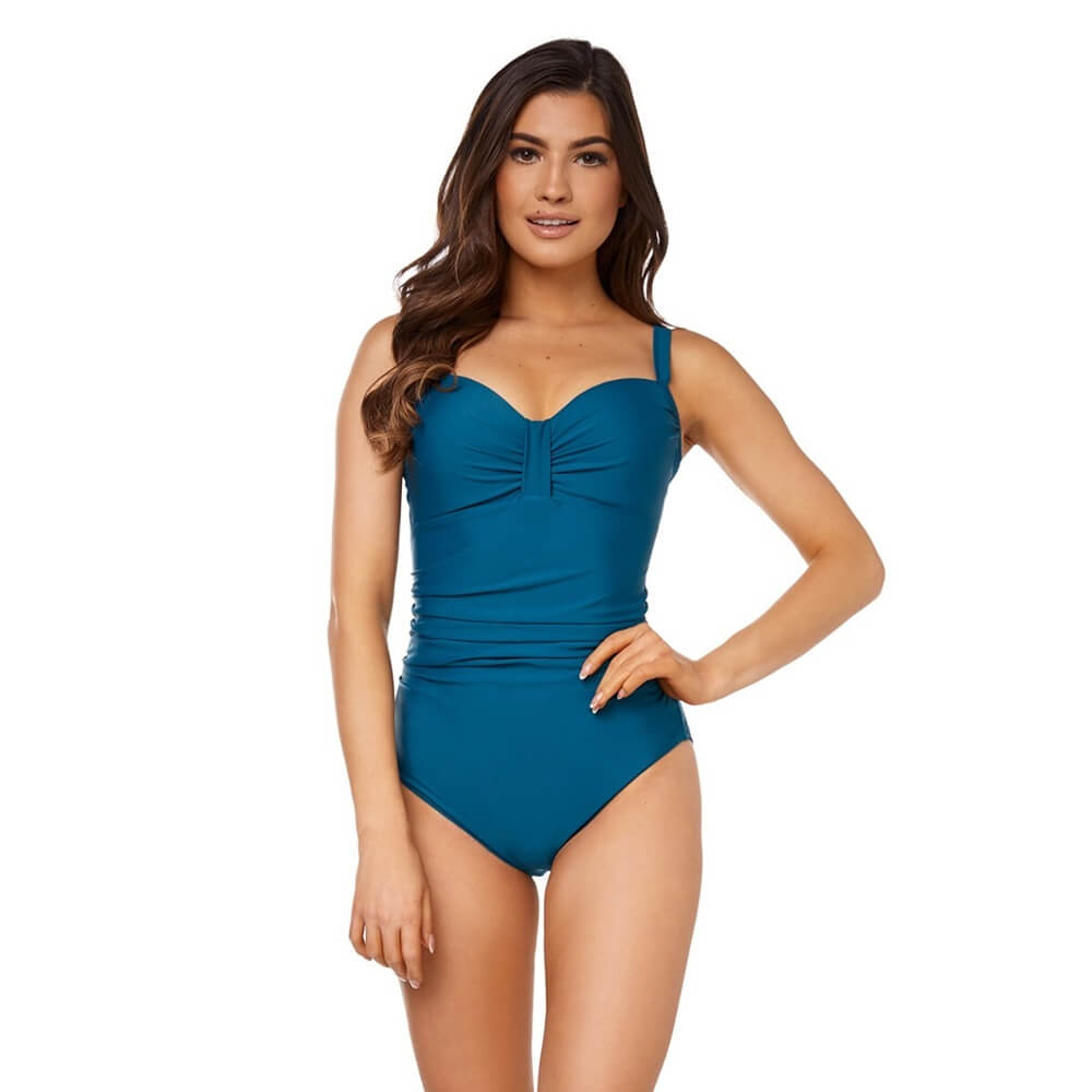 AQUA SPEED Olivia Bottle Green sieviešu peldkostīms