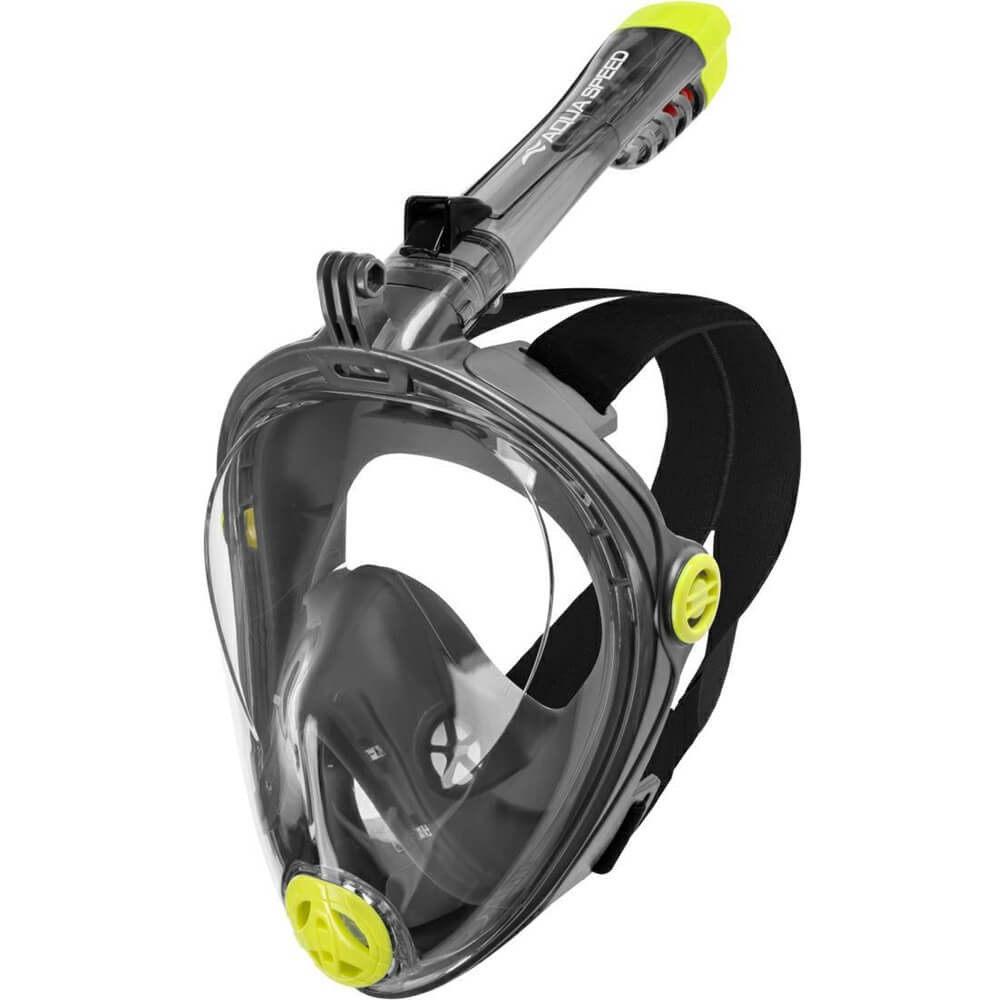 AQUA SPEED SPECTRA 2.0 Black/Lime Green pilna sejas maska