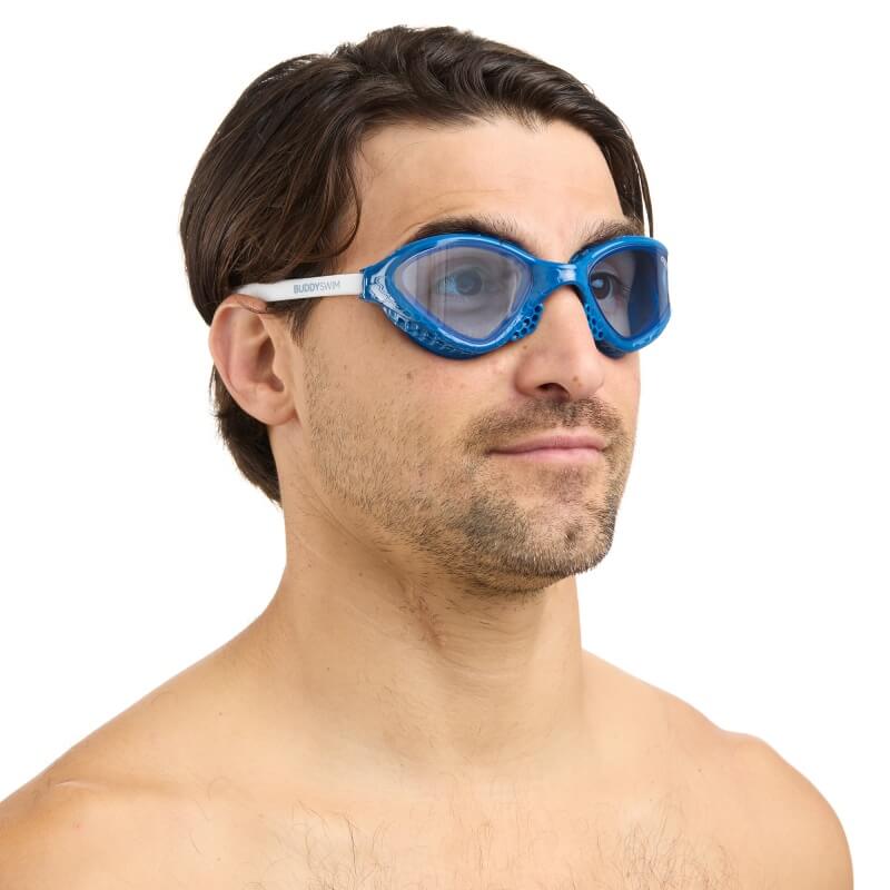 BUDDYSWIM Ozean Navy-White/Light Blue peldbrilles