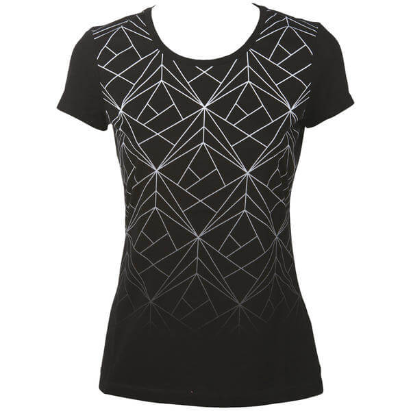 ARENA Essential S/S Escher Black sieviešu T-krekls