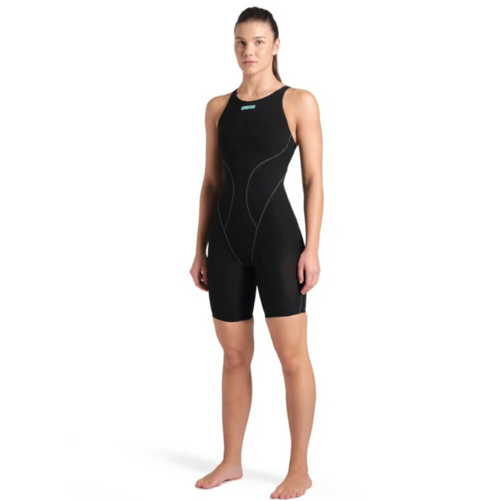 ARENA Powerskin Impulso Black-Teal OB LE sieviešu sacensību peldkostīms