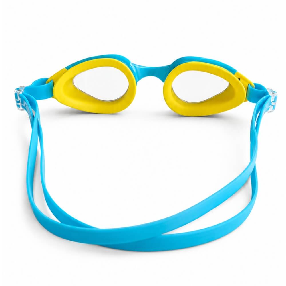 LATSWIM Sharky Blue/Yellow bērnu peldbrilles
