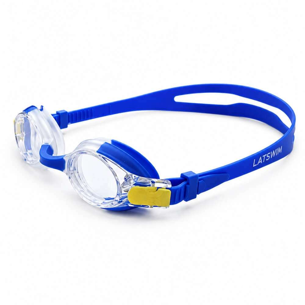 LATSWIM Splash! Blue/White bērnu peldbrilles
